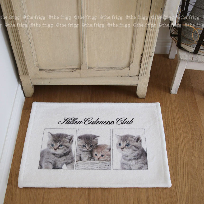 キャットプリントマット|45x65