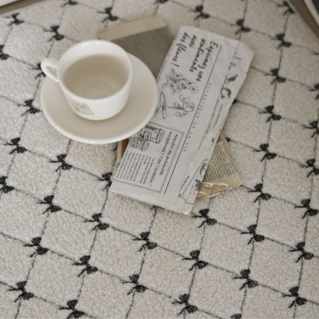 メイズリボン ジャカードラグ|洗えるラグ