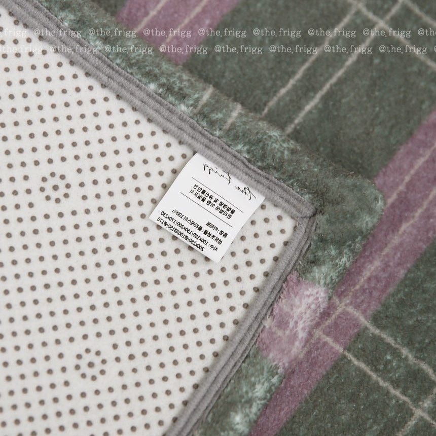 オリーブン ストライプランナーラグ|洗えるラグ