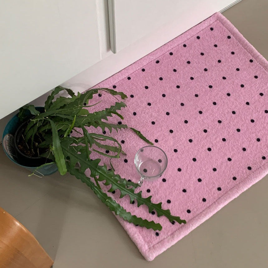 ピンクドットマット|45x65
