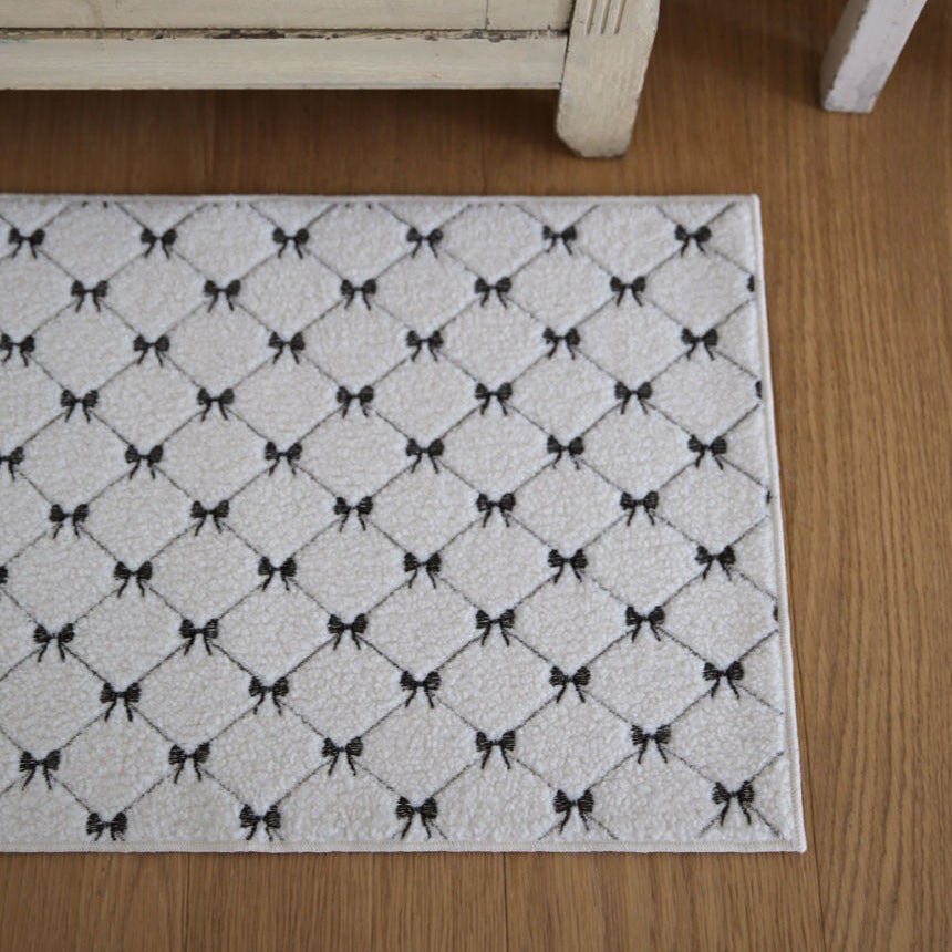 メイズリボン ジャカードラグ|洗えるラグ