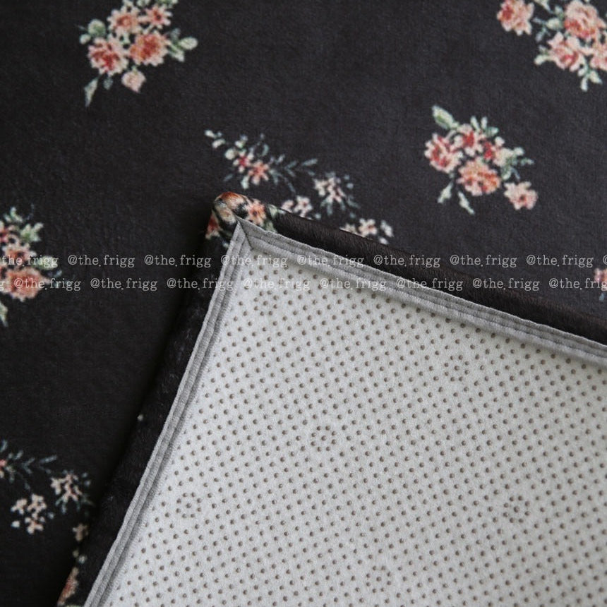 ロイヤルフローラル ムードパターンラグ|洗えるラグ