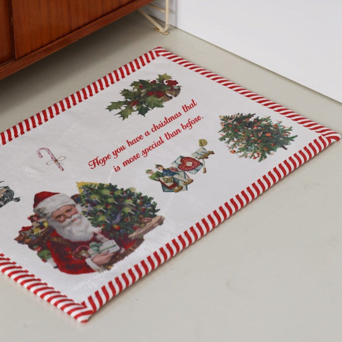 クリスマスオーナメントモチーフマット|45×65cm