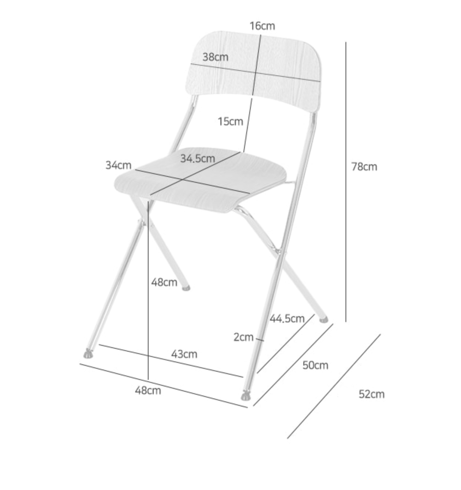 BENJAMIN ウッド折りたたみチェア|45