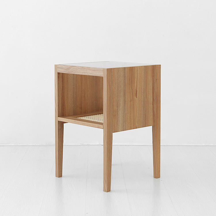 BENTAN ガラストップラタンサイドテーブル