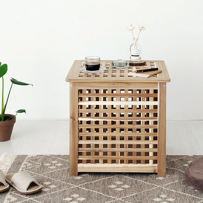 MARKET B 収納テーブルW50｜NETUD acaciawood storage table