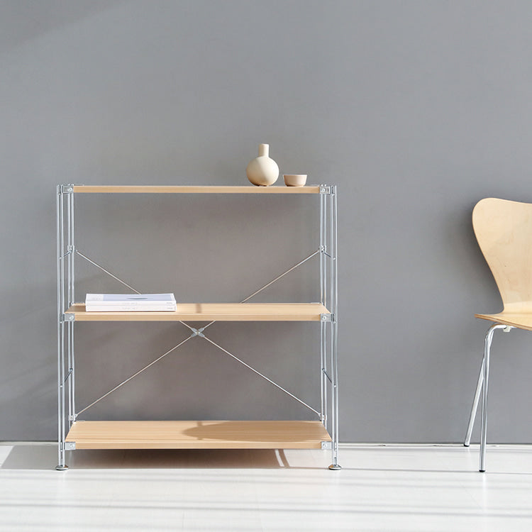 MARKET B オープン収納3段｜CHAKOC silver frame shelf