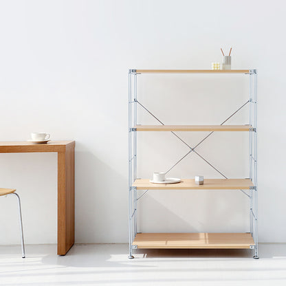 MARKET B オープン収納4段｜CHAKOC silver frame shelf