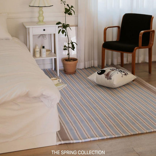 The Frigg モダンストライプラグ｜verni blue stripe rug｜3SIZE