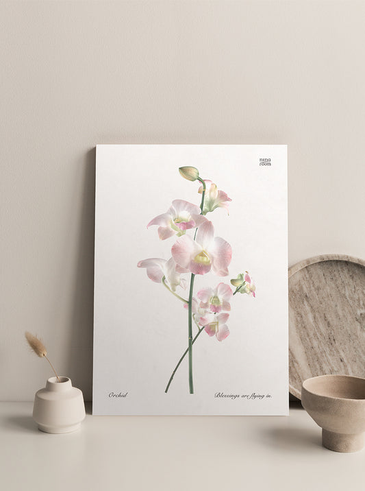 ninaroom ポスター｜Orchid vintage plant A3 Poster