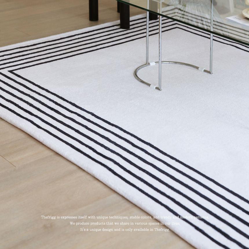 The Frigg ラグ｜square stripe rug｜3SIZE