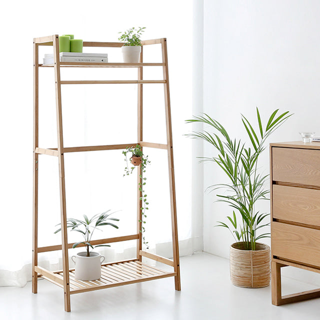 MARKET B 2段棚付ハンガーラック(はしご型)｜JAWAL shelf hanger rack