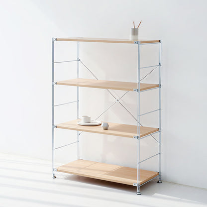 MARKET B オープン収納4段｜CHAKOC silver frame shelf