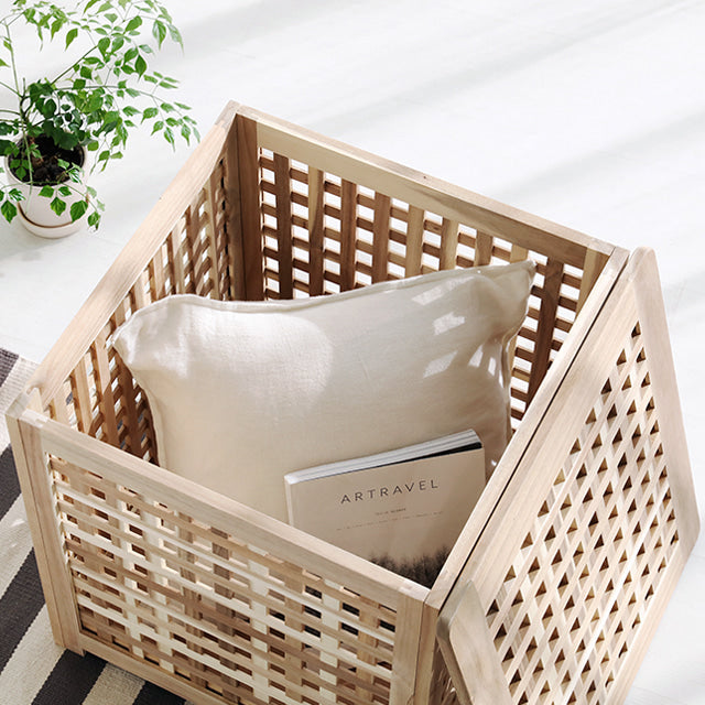 MARKET B 収納テーブルW50｜NETUD acaciawood storage table