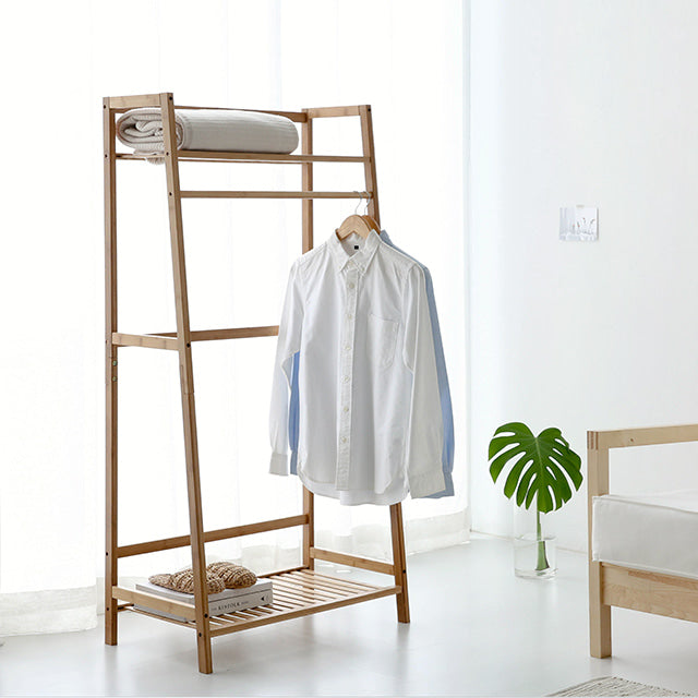 MARKET B 2段棚付ハンガーラック(はしご型)｜JAWAL shelf hanger rack