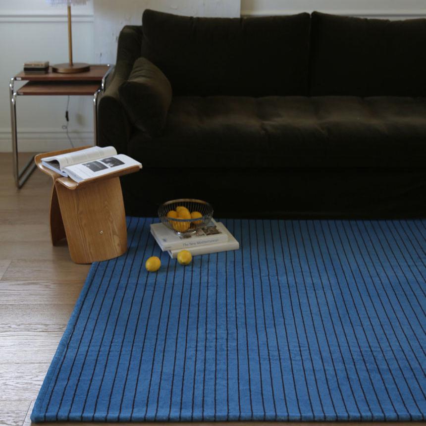 The Frigg ストライプラグ｜Blue thin stripe rug｜3SIZE