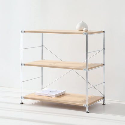 MARKET B オープン収納3段｜CHAKOC silver frame shelf