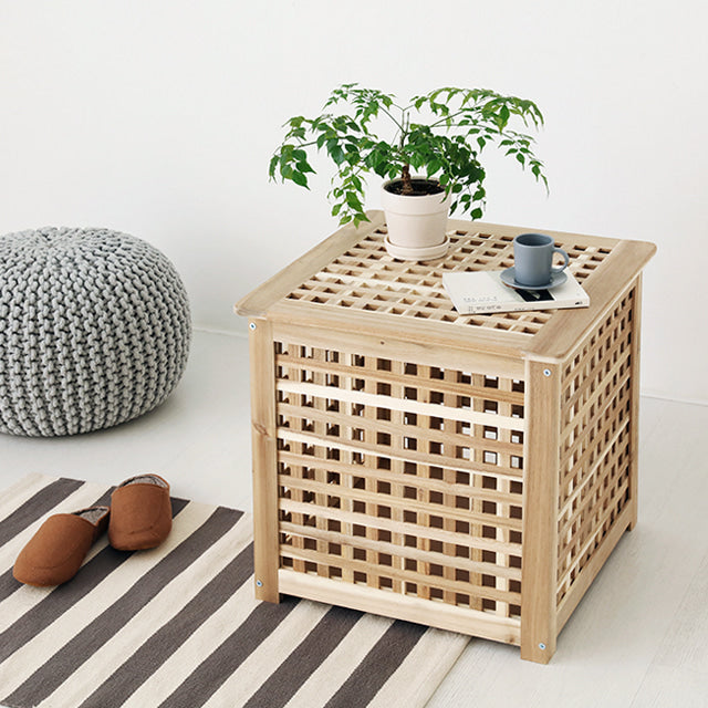 MARKET B 収納テーブルW50｜NETUD acaciawood storage table