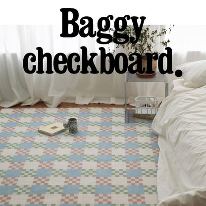 The Frigg チェック柄ラグ｜Baggy checkboard rug｜3SIZE