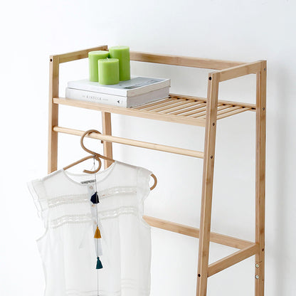 MARKET B 2段棚付ハンガーラック(はしご型)｜JAWAL shelf hanger rack