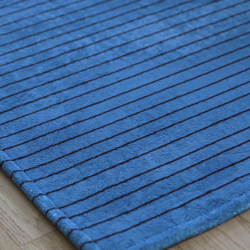 The Frigg ストライプラグ｜Blue thin stripe rug｜3SIZE