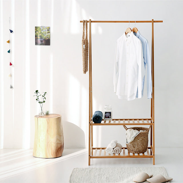 MARKET B 2段棚付ハンガーラック｜JAWAL shelf hanger rack