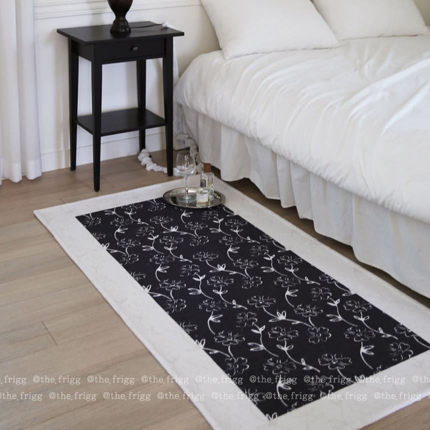 The Frigg 花柄ランナーラグ｜Clow Clam floral pattern Runner Rug