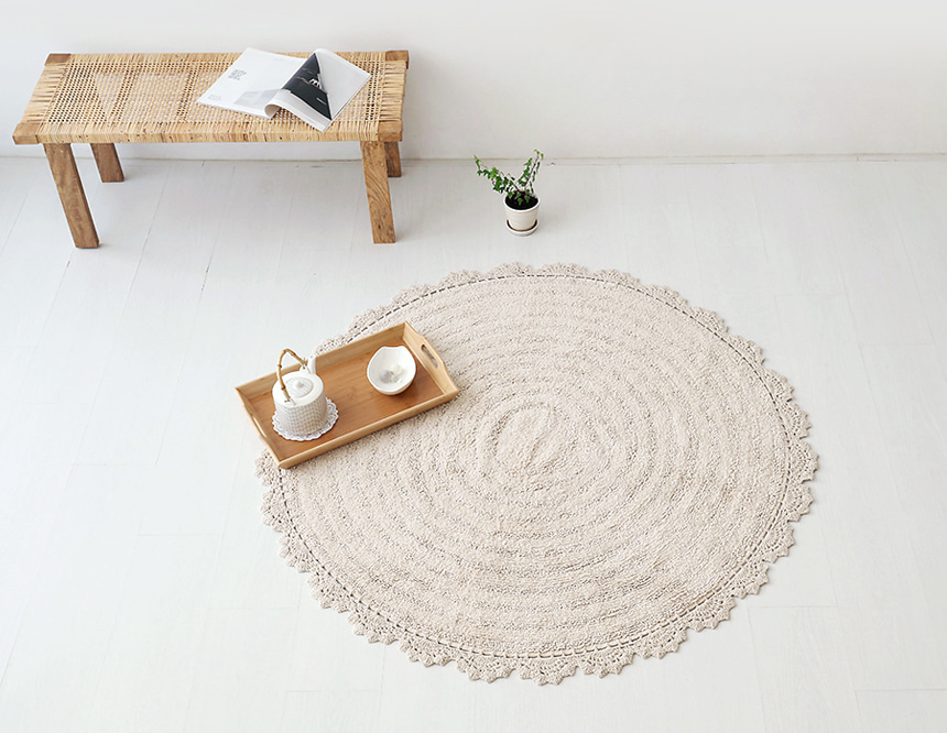 MARKET B 丸型ラグ｜SUNFLOW round rug