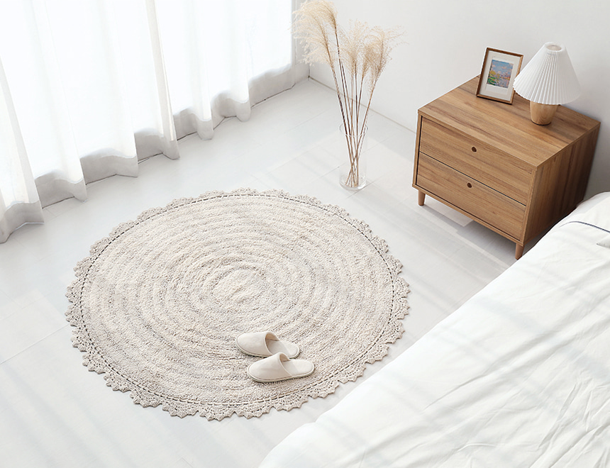 MARKET B 丸型ラグ｜SUNFLOW round rug