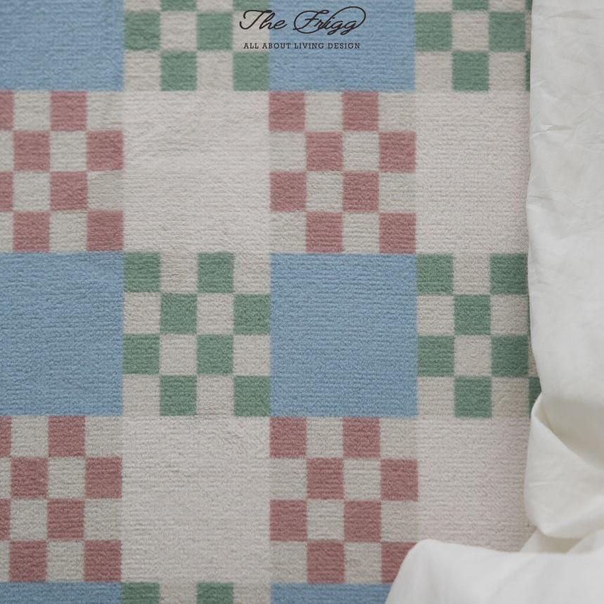 The Frigg チェック柄ラグ｜Baggy checkboard rug｜3SIZE