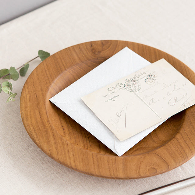 MARKET B｜SNEK チークウッドプレート｜Teak wood plate W25