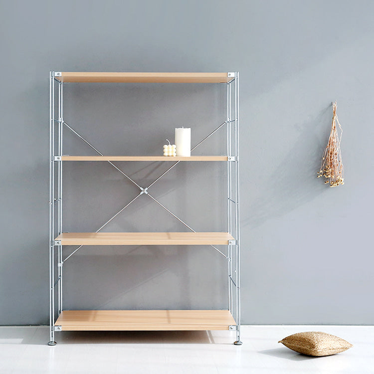 MARKET B オープン収納4段｜CHAKOC silver frame shelf