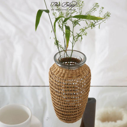 The Frigg ラタンフラワーベース｜Rattan vase