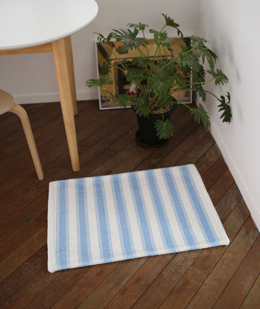 The Frigg ストライプマット｜Blue stripe mat