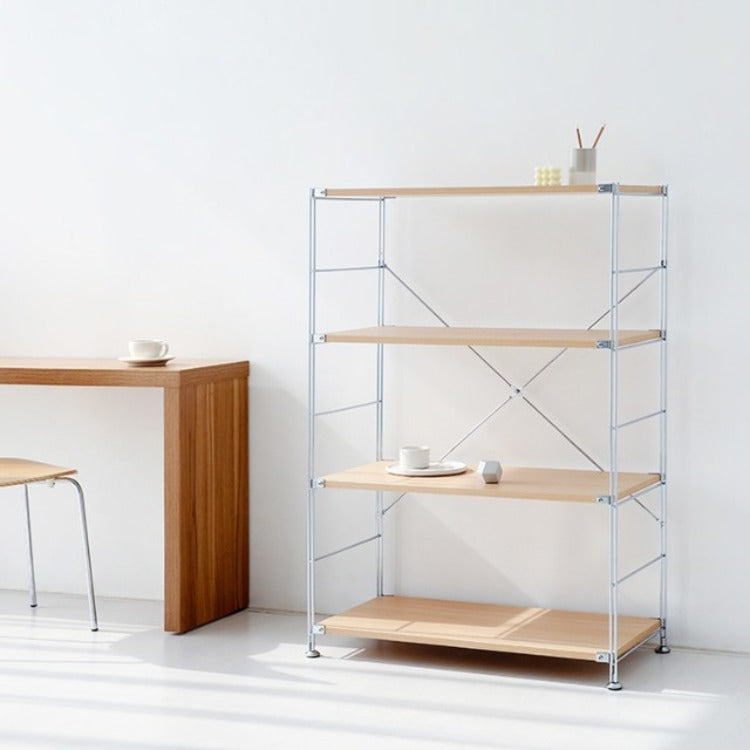 MARKET B オープン収納4段｜CHAKOC silver frame shelf