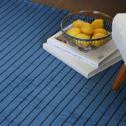 The Frigg ストライプラグ｜Blue thin stripe rug｜3SIZE