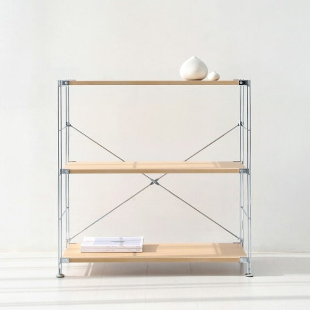 MARKET B オープン収納3段｜CHAKOC silver frame shelf