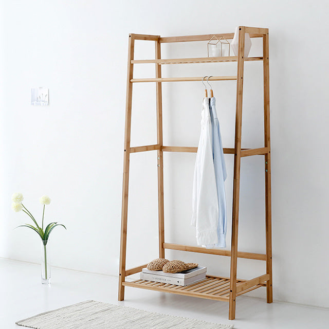 MARKET B 2段棚付ハンガーラック(はしご型)｜JAWAL shelf hanger rack