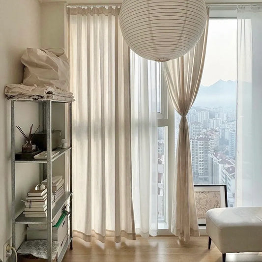 ブリーズストライプカーテン｜Breeze stripe curtain