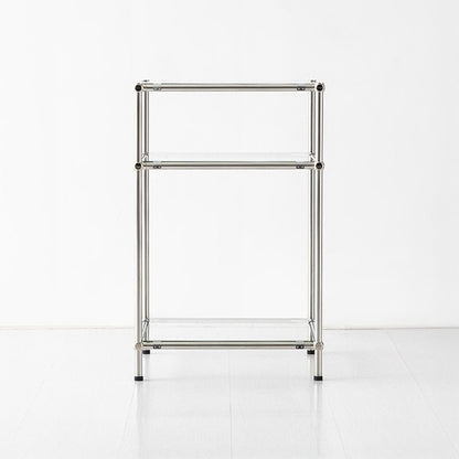 SIMPLIE 3段ガラスサイドテーブル 400625｜MK287