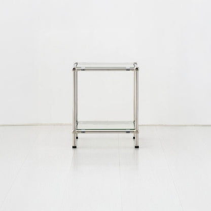 SIMPLIE 2段ガラスサイドテーブル｜MK290