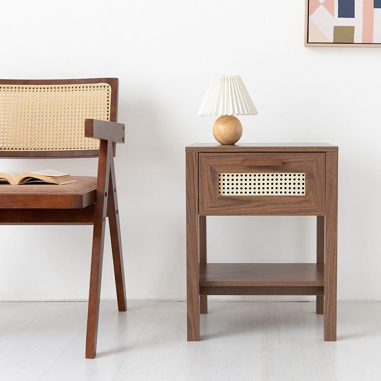 BENTAN 引き出し付きラタンサイドテーブル｜W45 – 1acspaces