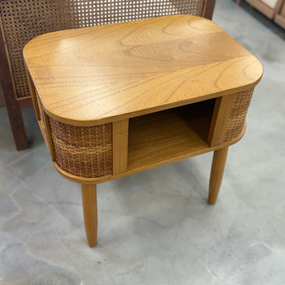 CESBON 収納付きラタンサイドテーブル｜6043