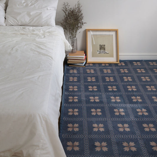 カンポレフラワーポイントラグ｜洗えるラグ