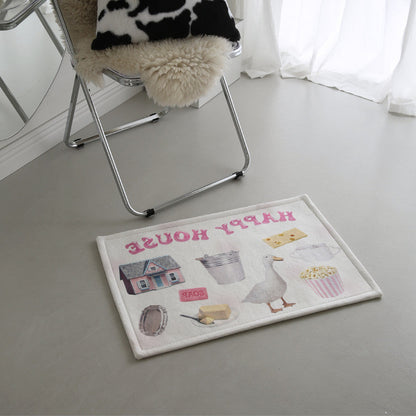 ハッピーモチーフマット 3種｜45x65