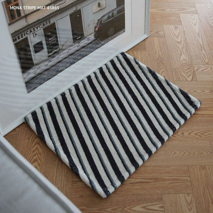 モナストライプマット 2種｜洗えるラグ