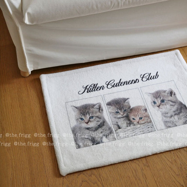 キャットプリントマット｜45x65