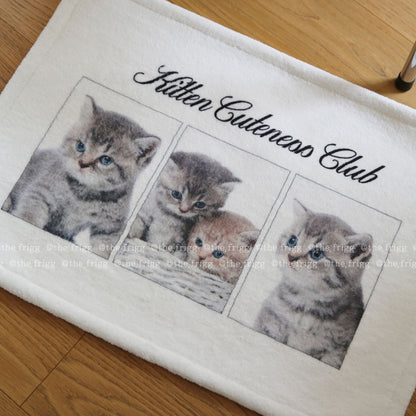 キャットプリントマット｜45x65