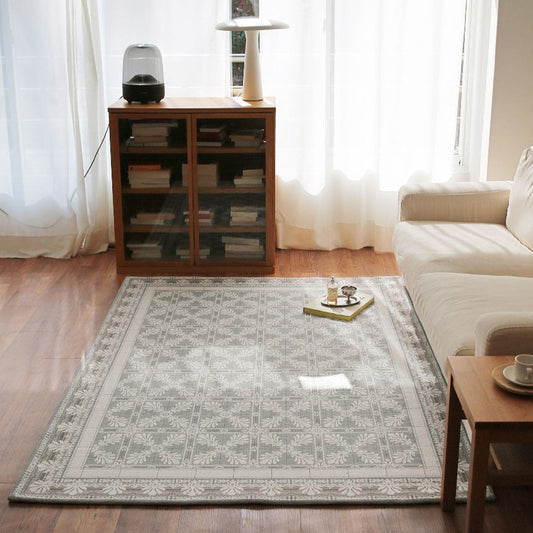 モリンシェニール タイルパターンラグ｜洗えるラグ