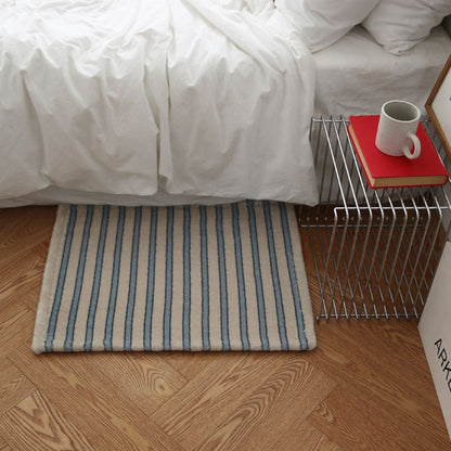 ブルーストライプマット（Chika Stripe Mat）｜45x65